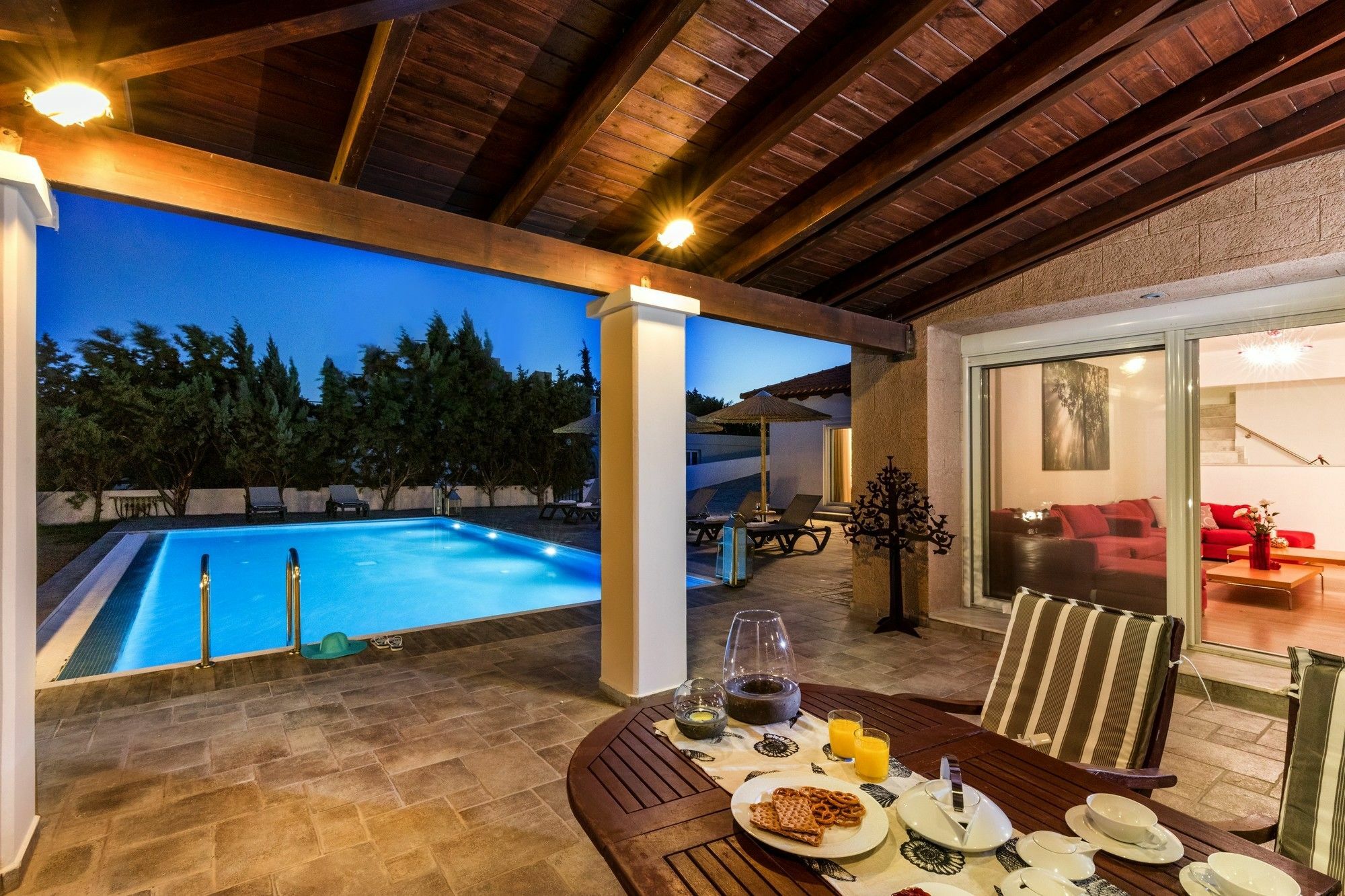 Antonoglou Beach Villas - Waterfront Luxury Retreat ラクハニア エクステリア 写真